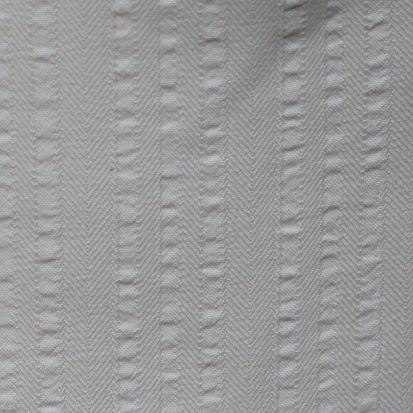 Ellen Tracy Cream Seersucker Pleated Bodice Sleeveless Full Skirt Dress Sz 4 - Picture 4 of 8